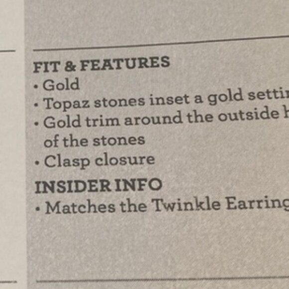 NWT |  Cabi 2264 Twinkle necklace & Earrings - Picture 7 of 7